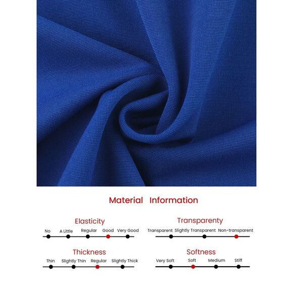 Sheath Dress Square Neck Cap Sleeve Workwear Pencil Dresses Royal Blue - Picture 5 of 6